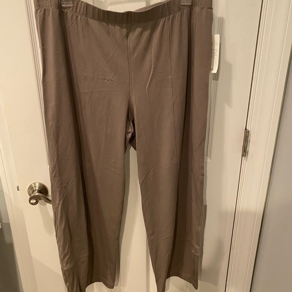 Eileen Fisher Cotton Jersey Cropped Lantern Pant